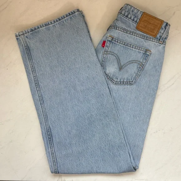 Levi’s Low Loose Size 26 Light Wash Wide Leg Jeans Baggy Relaxed Y2K Style - Picture 10 of 10